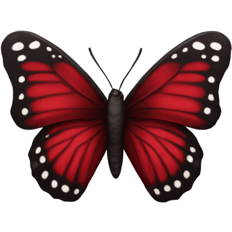 Dark Red butterfly  emoji