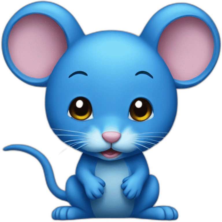 Blue mouse emoji