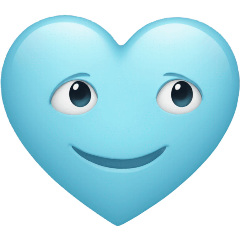 Light blue heart emoji