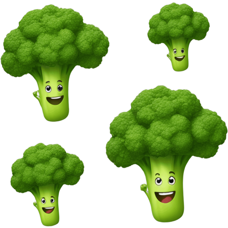 sprinting broccoli joyfully  emoji