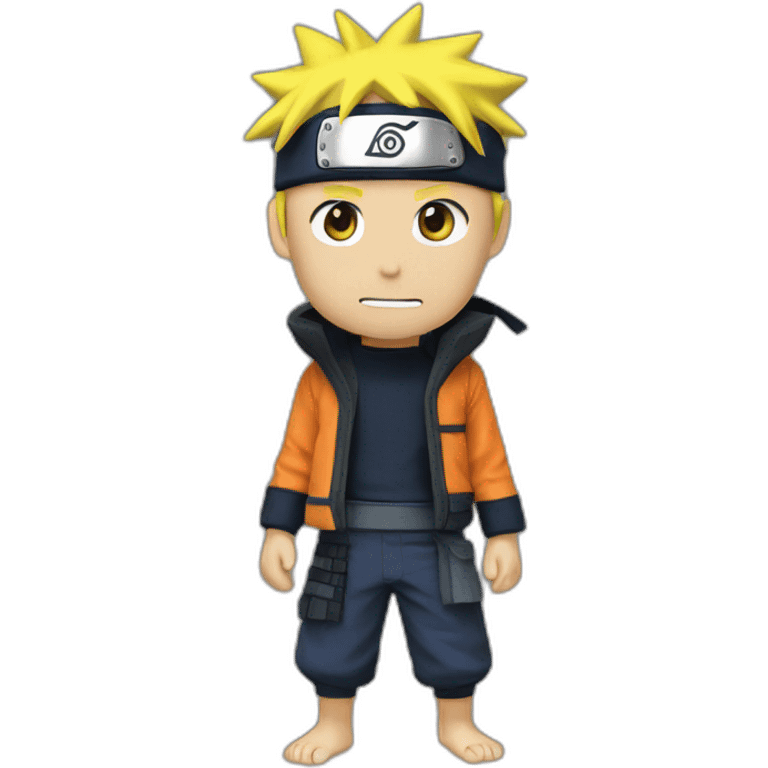 Naruto qui fait salut de la main  emoji