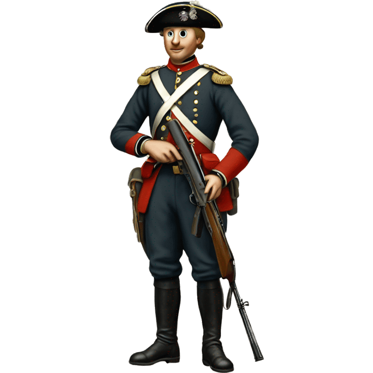 british soldier with rifle 19 century emoji