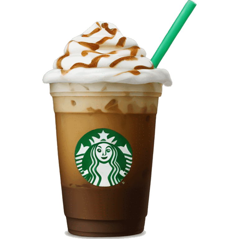 Iced Starbucks coffee emoji