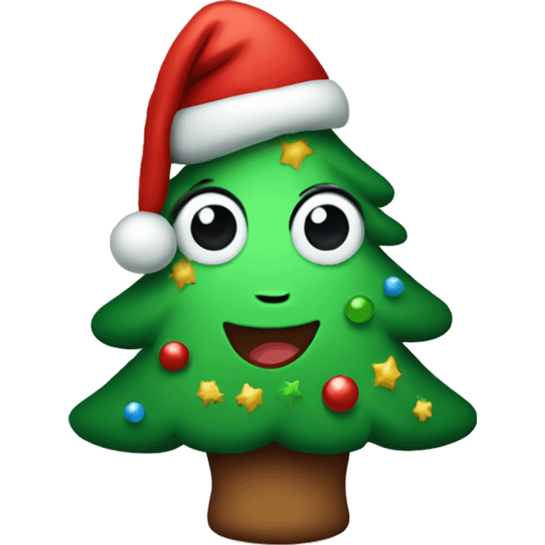 Cute Christmas tree  emoji