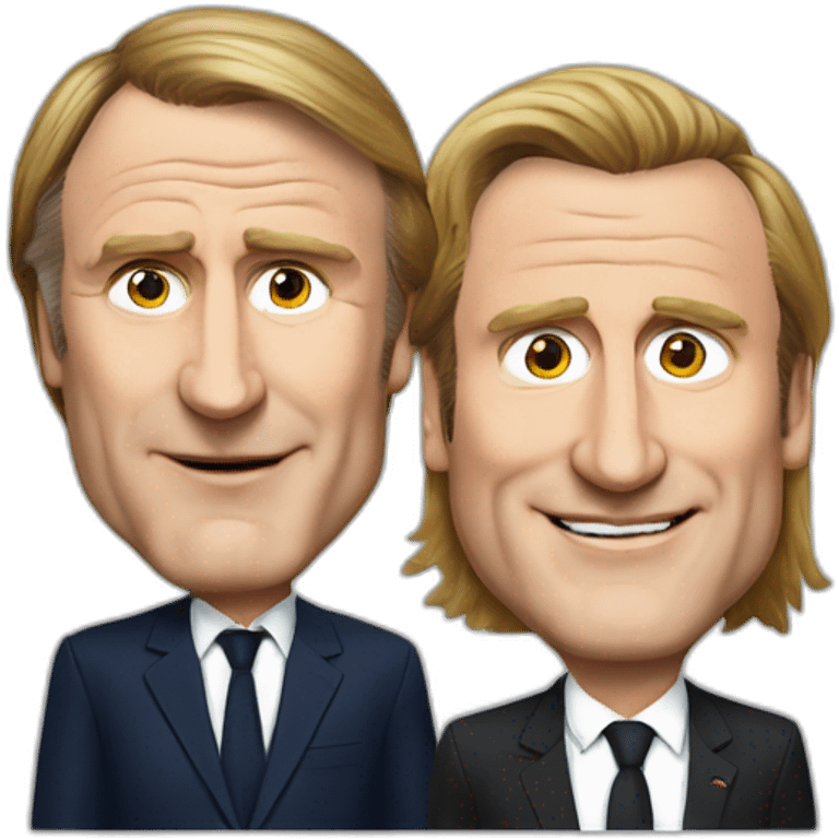 Gérard-Depardieu-with-Macron emoji