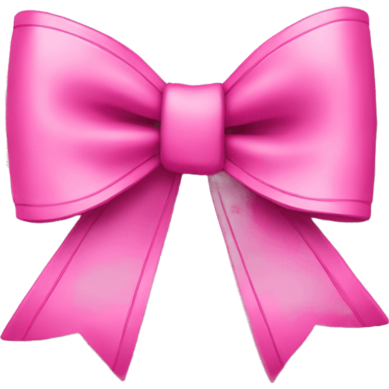 Pink bow with stars emoji