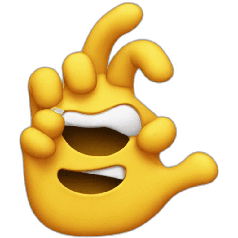 A dab emoji