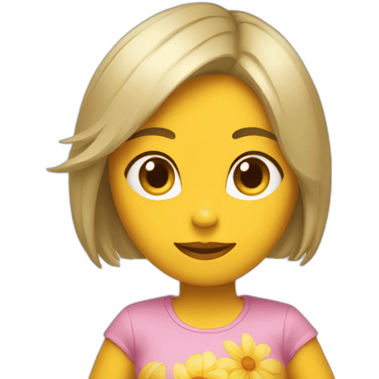 chica a galinha emoji