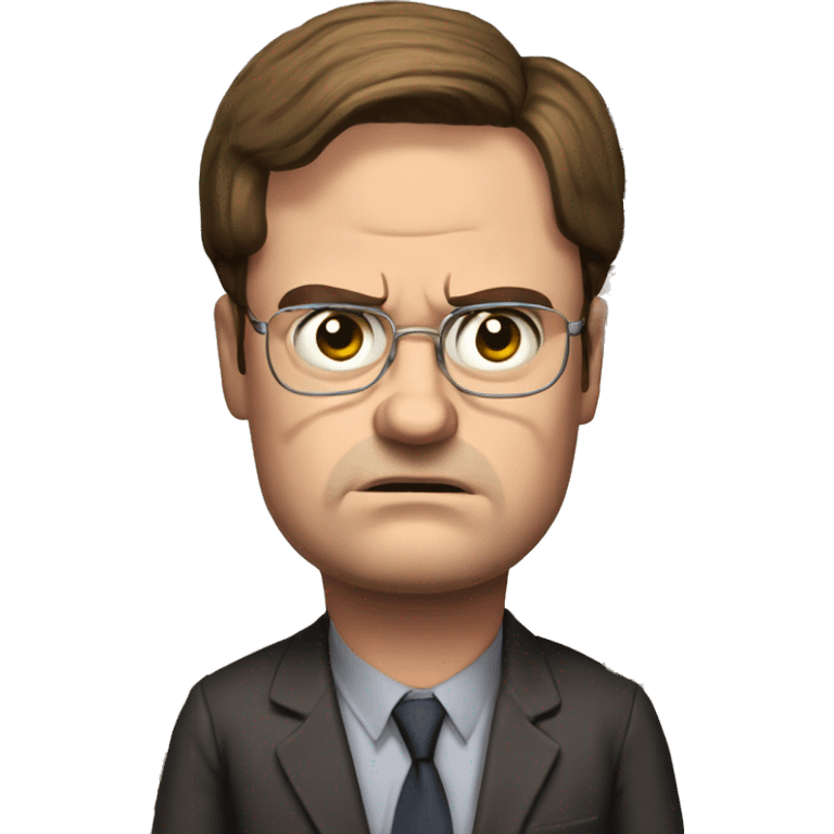 dwight schrute pissed off emoji