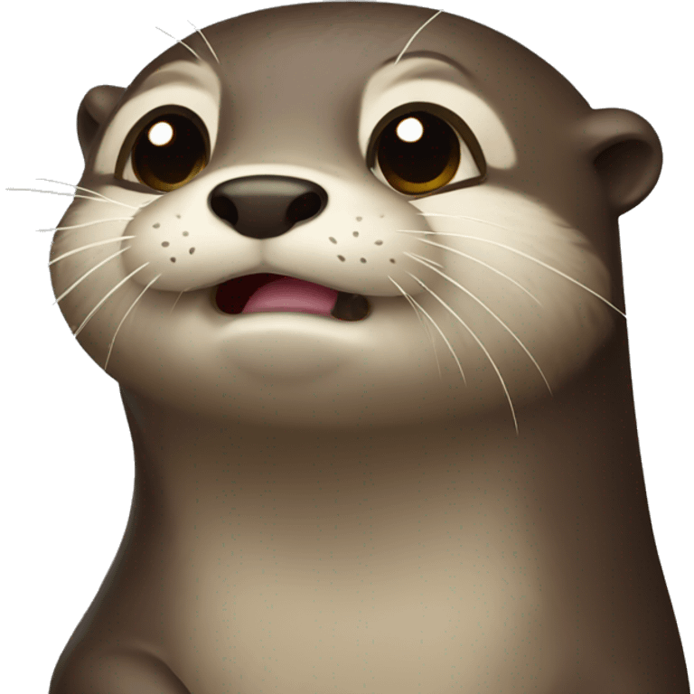 Otter crying emoji