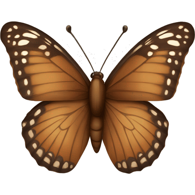 A brown butterfly emoji