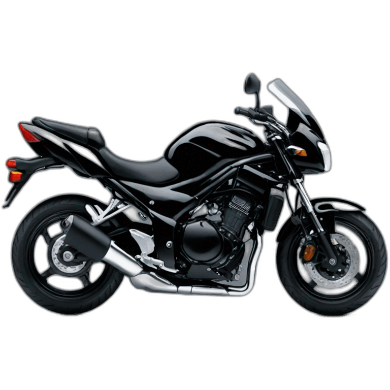 a black suzuki bandit 1200 N 2007 emoji