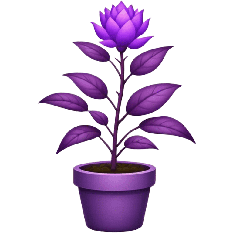 purple plant emoji