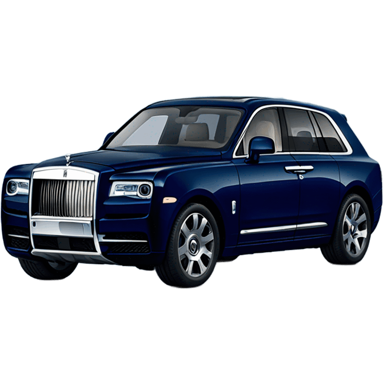 Dark blue rolls Royce cullinan  emoji