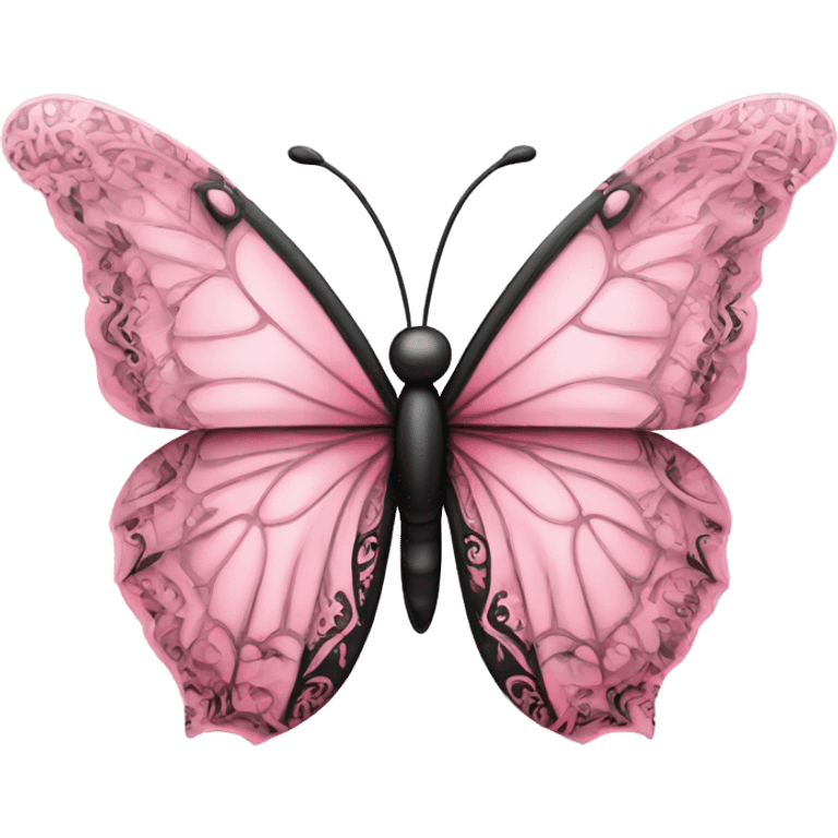 pink butterfly  emoji