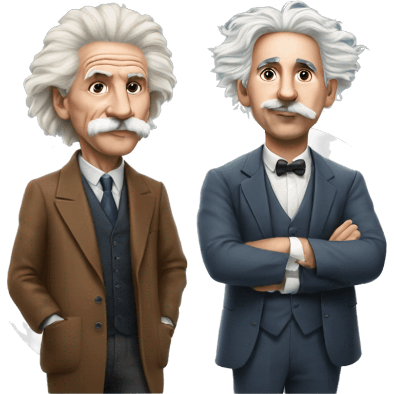 Leo messi and Einstein  emoji