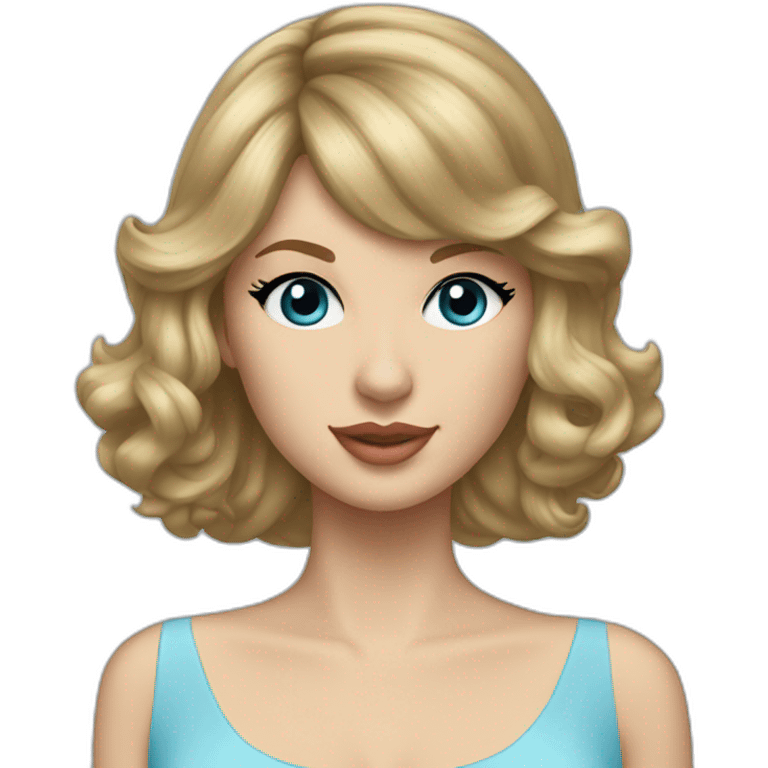 Taylor Swift light blue dress emoji