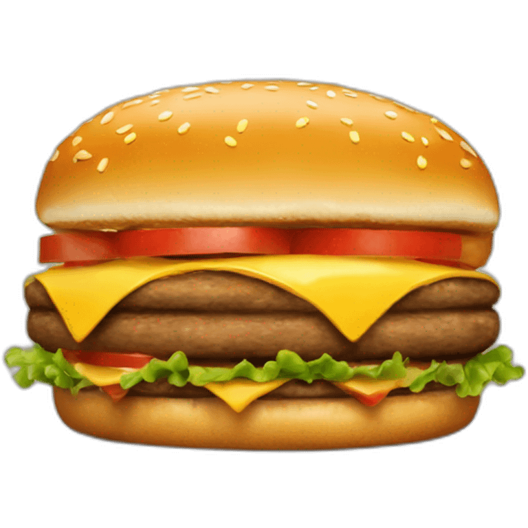 Hamburguesa feliz emoji