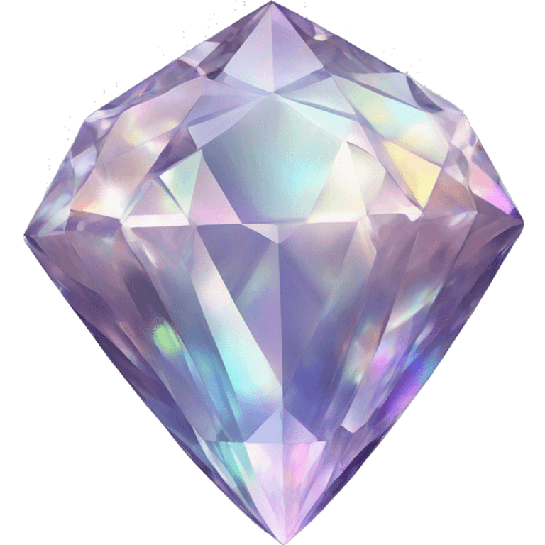 56-carat iridescent diamond crystal cluster emoji