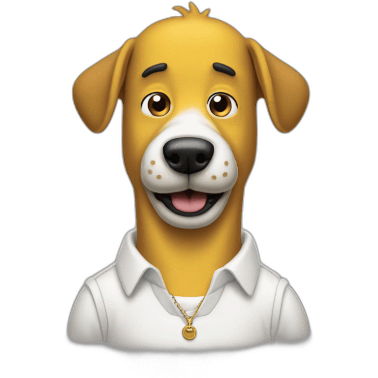 homer simpson with a jack russel emoji