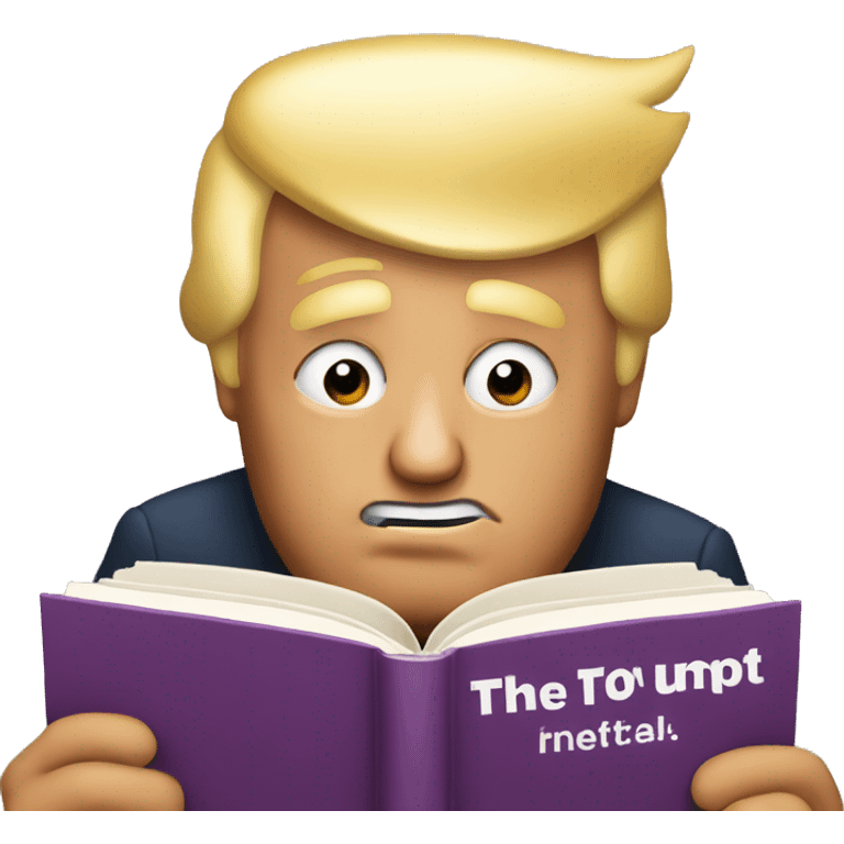 Donald trump read book emoji