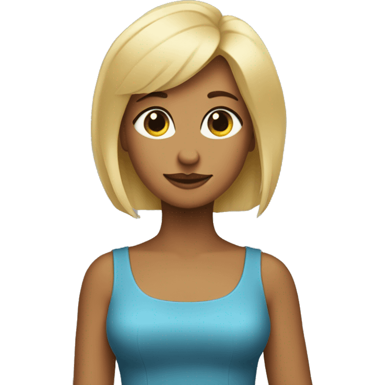 Blonde girl with wire haired dark wiener dog on arm  emoji