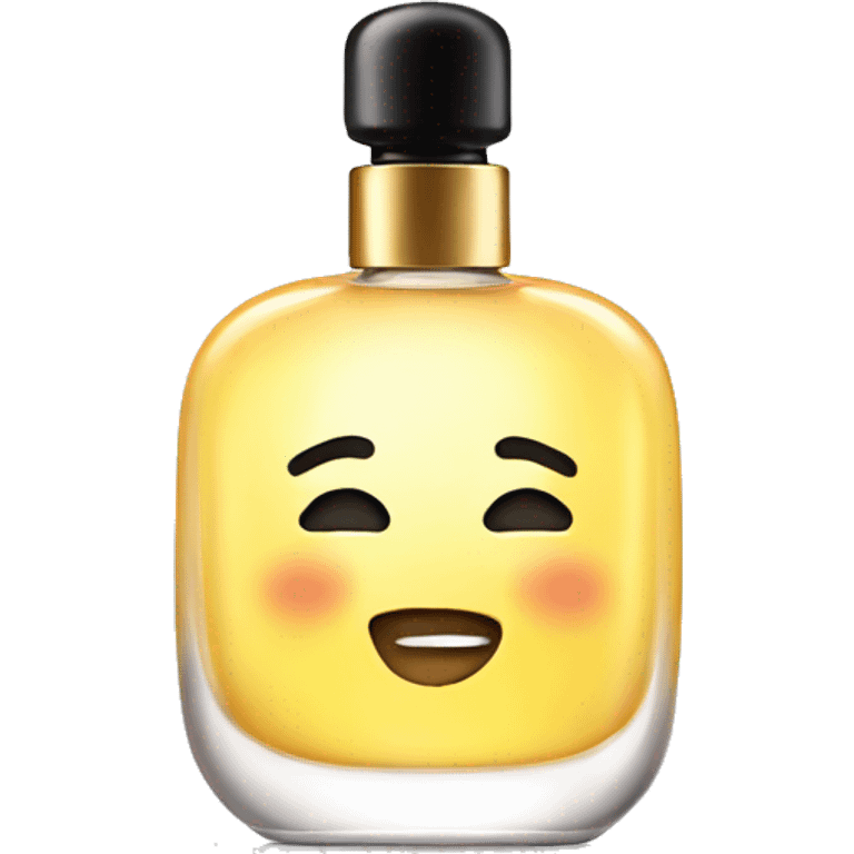 Perfume with face emoji