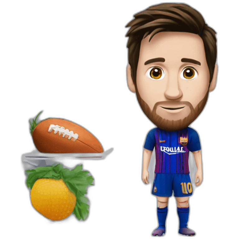 Messi dans un frigo emoji