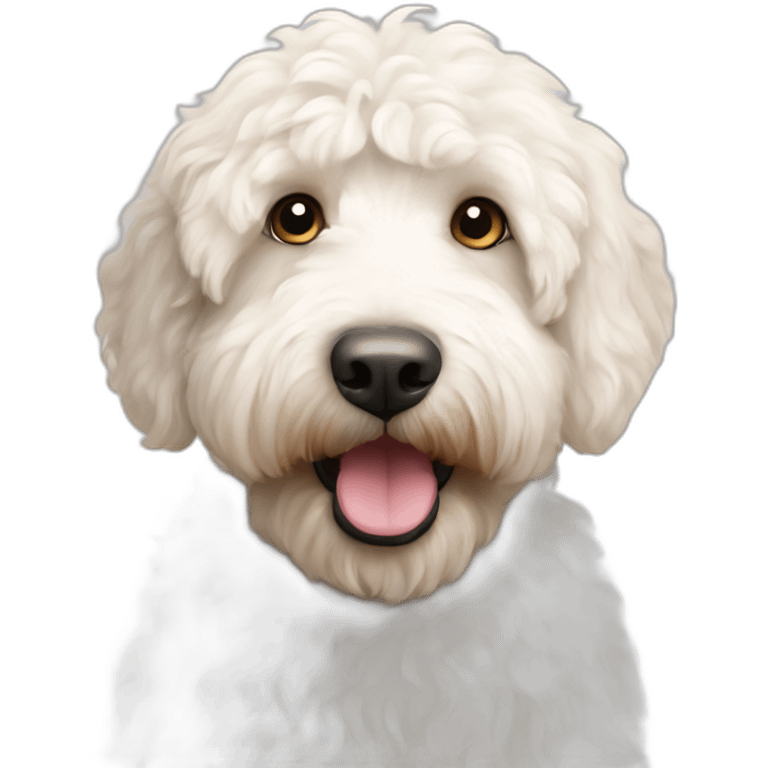 White australian labradoodle emoji