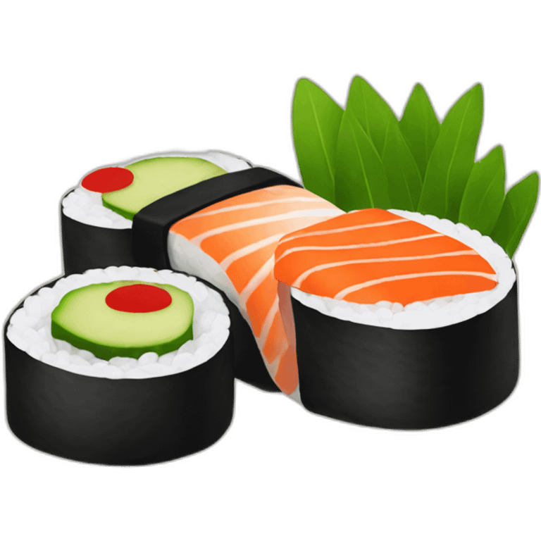 vegan sushi set emoji