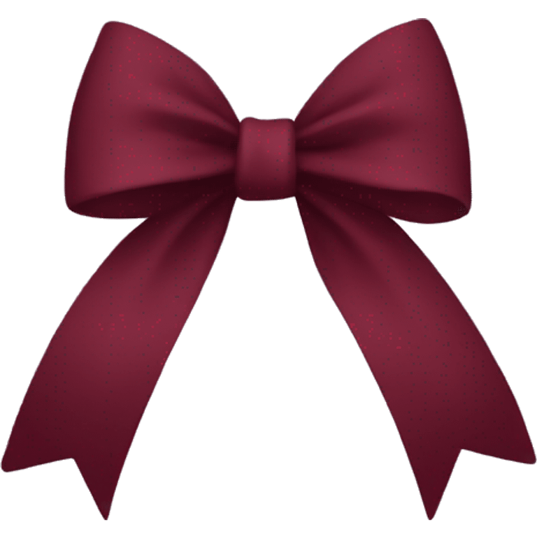 Burgundy bow emoji