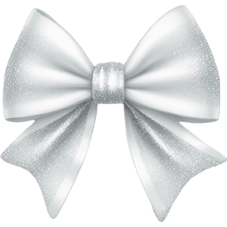 sparkly white bow emoji