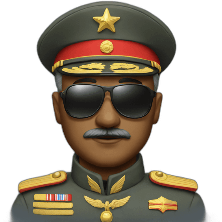 Red Army general with sunglasses emoji