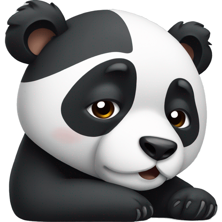 Panda getting sleepy emoji