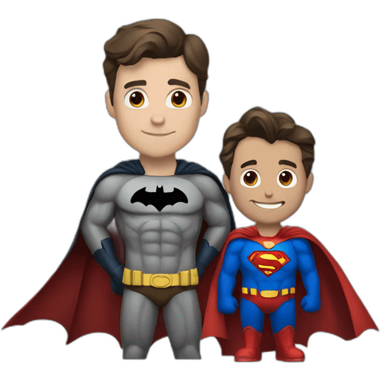 batman with superman  emoji