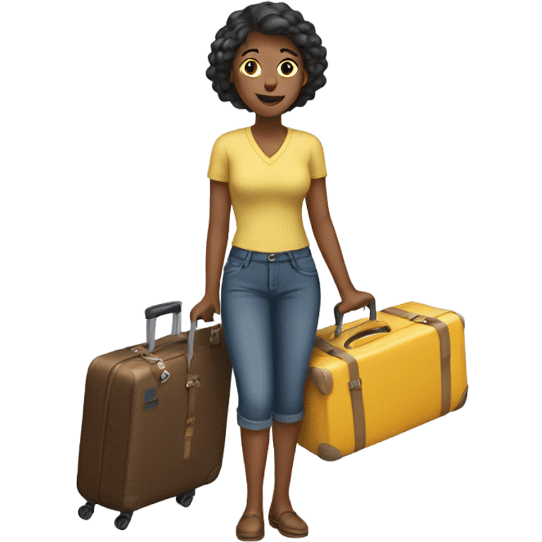 Woman packing a suitcase emoji