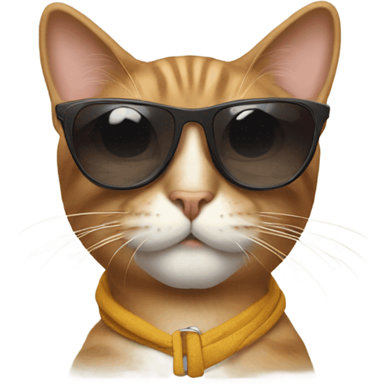 Cat with sunglasses emoji