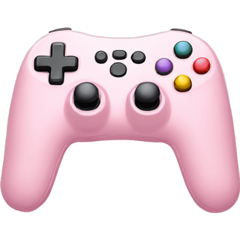 light pink game controller very cute emoji