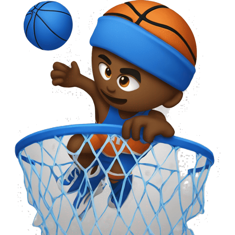 blue basketball emoji