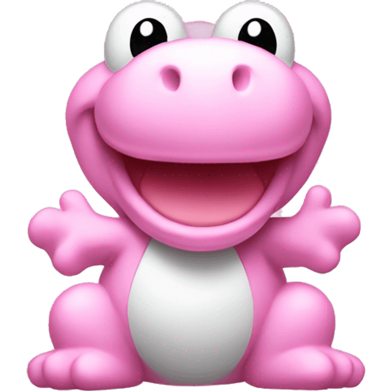 Yoshi in light pink emoji