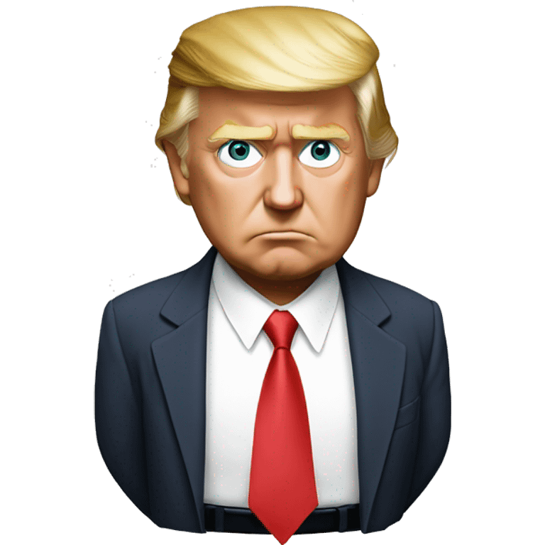 Trump as the saddest person  emoji