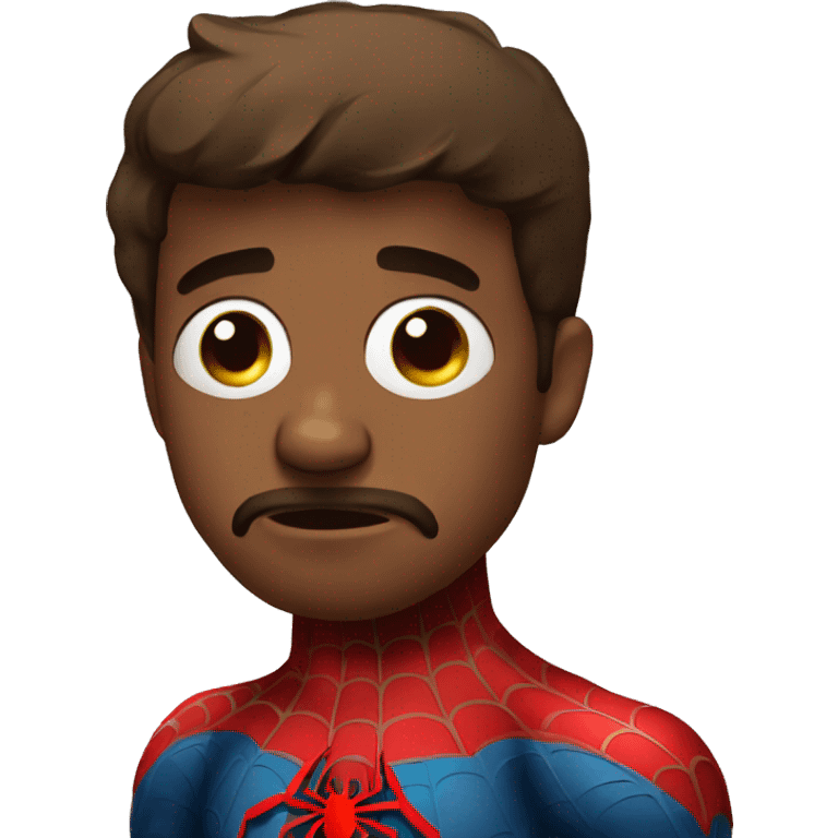 spiderman sad emoji