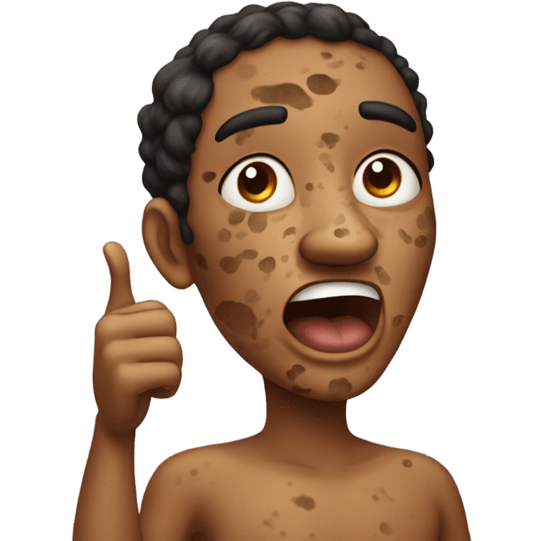 Hyperpigmentation meme emoji