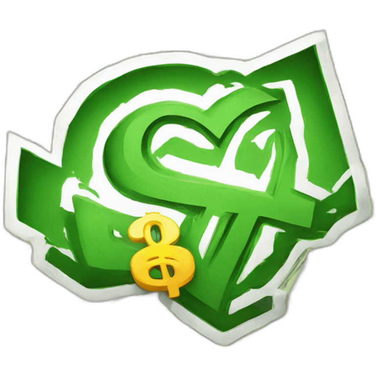 GTA VI logo and money flying emoji