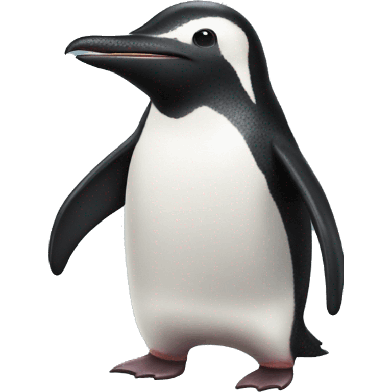 A pengushark, an animal similar to a penguin with shark features emoji