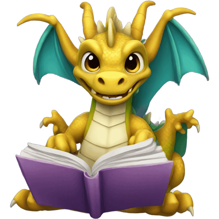 Dragon w book emoji