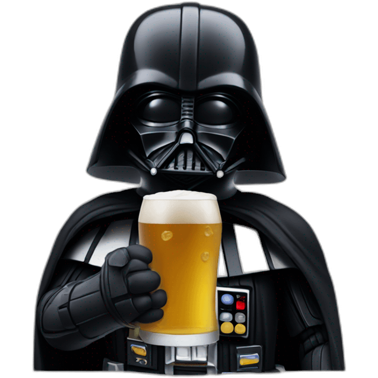 vader drinking beer emoji