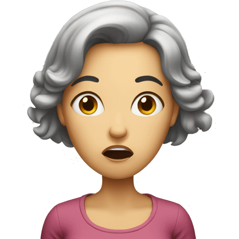 shocked woman emoji