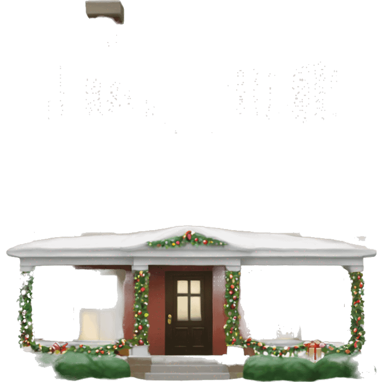 Christmas home alone house emoji