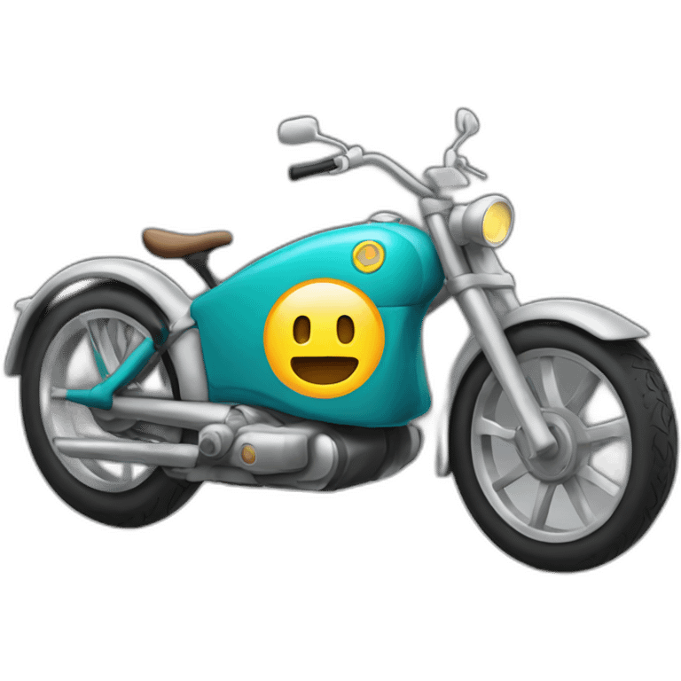 Car on a bike emoji